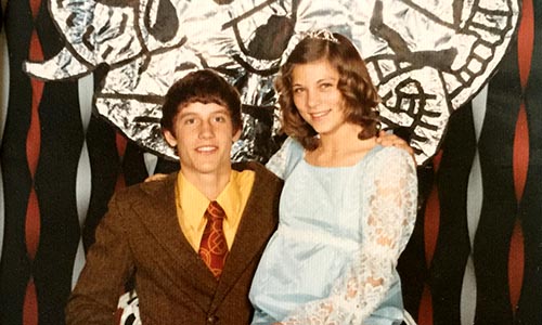 Scott Goold and Queen Penny at Homecoming