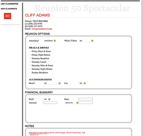 Screenshot of Web App Registration page